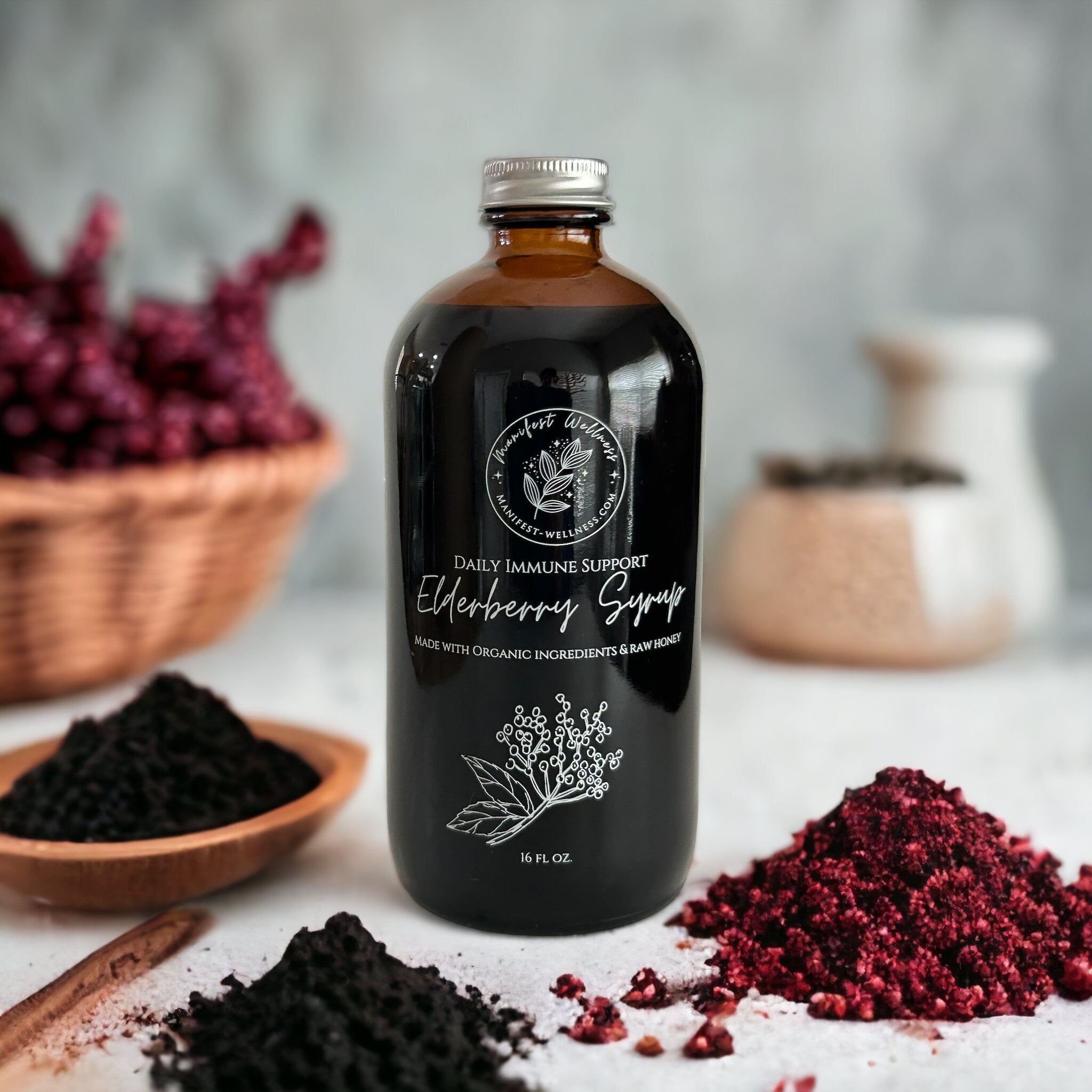 Elderberry Syrup for Immune Support with Organic Ingredients