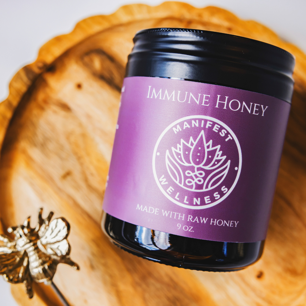 Immune Support Herbal Honey Electuary with Organic Elderberry, Ceylon Cinnamon, Ginger, and Cloves