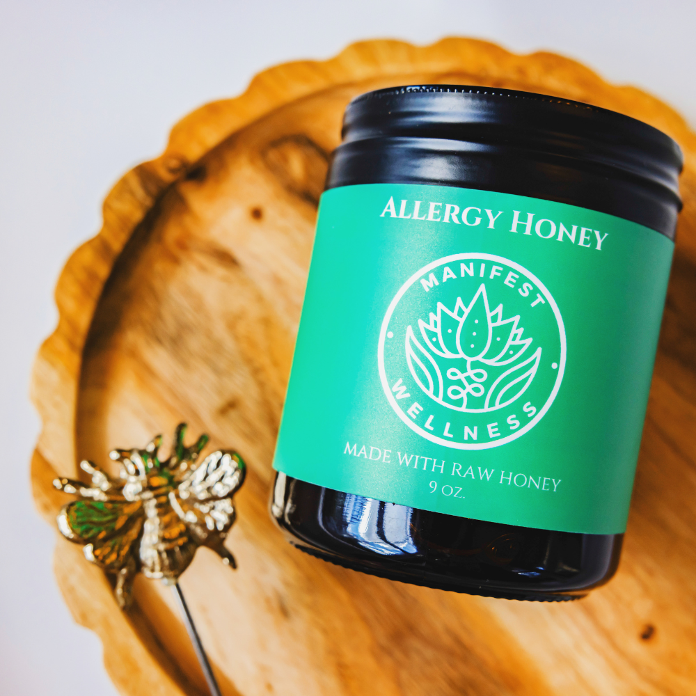 Allergy Support Herbal Honey Electuary with Turmeric, Elderberries, Nettles and Raw Honey