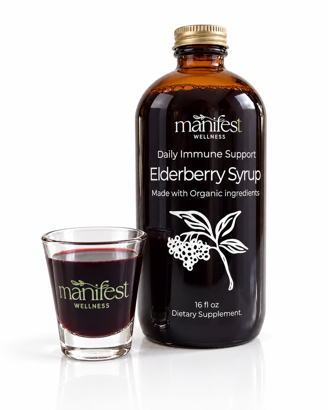 Manifest Wellness Glass Measuring Shot Glass