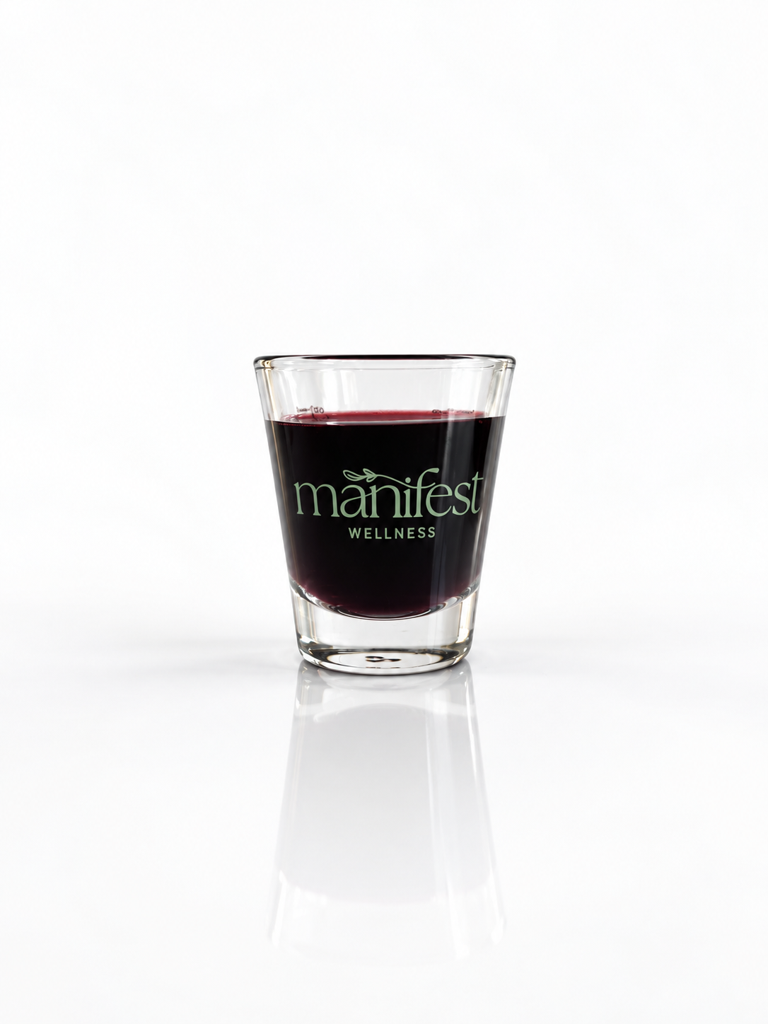 Manifest Wellness Glass Measuring Shot Glass