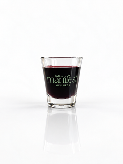 Manifest Wellness Glass Measuring Shot Glass