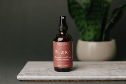 Magnesium Balance Oil Spray | Hormone Support Blend with Wild Yam &amp; Motherwort
