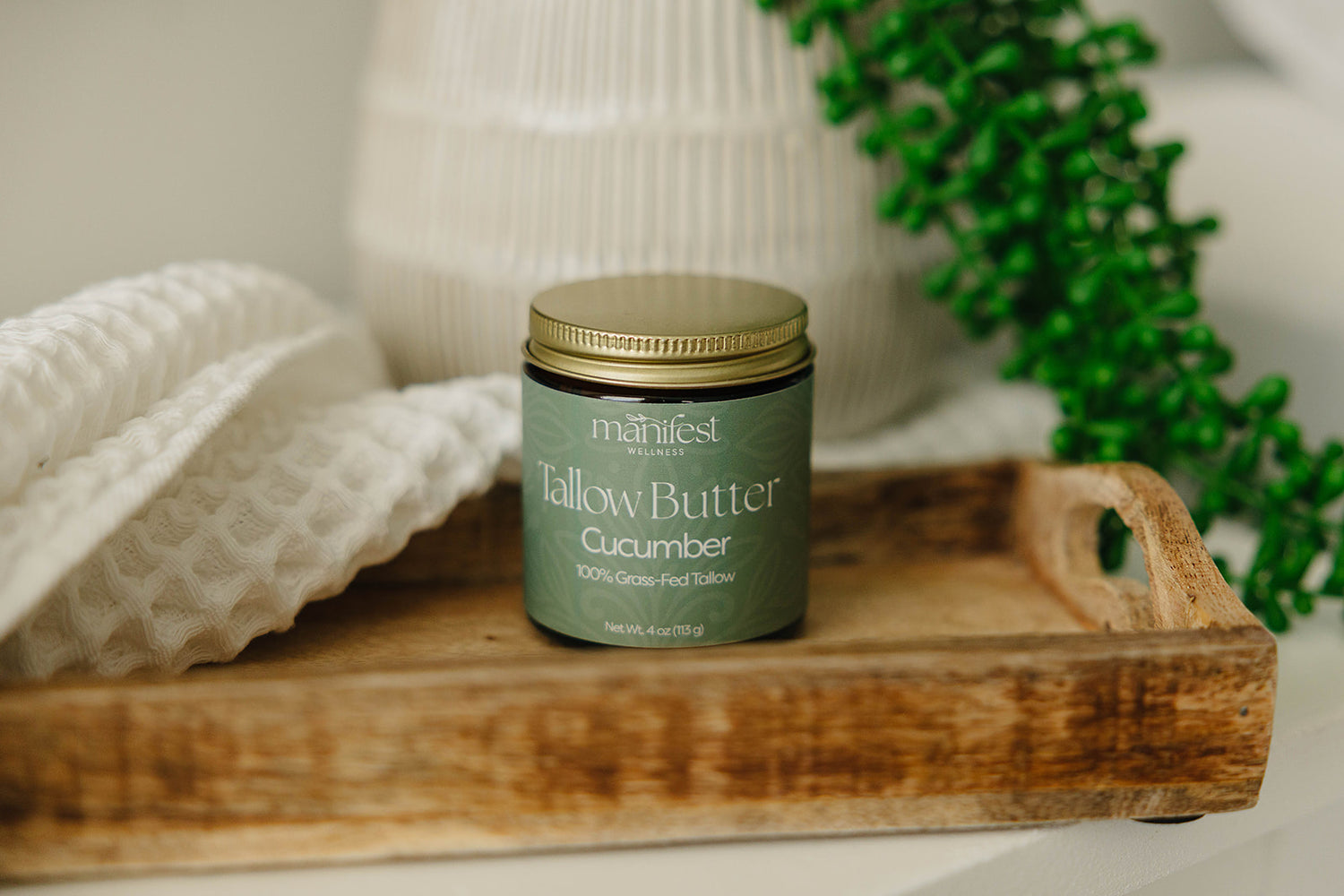 Cucumber Green Tea Tallow Butter | Pure Nourishment