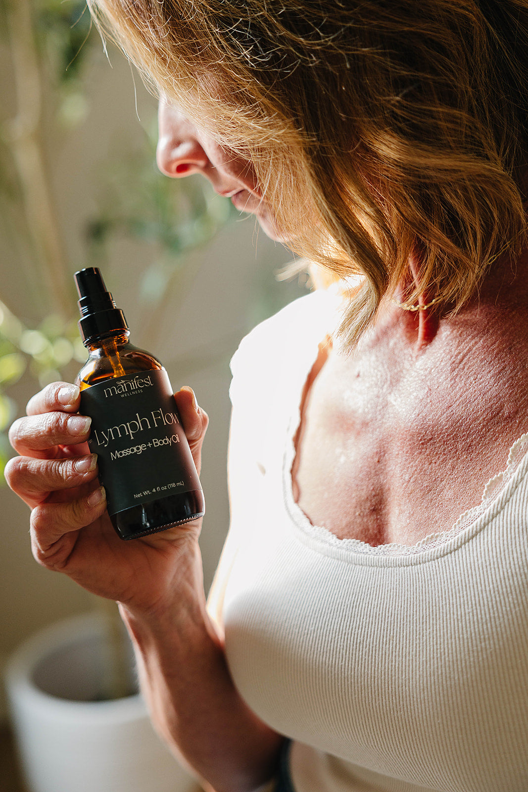 Lymph Flow Infused Herbal Massage &amp; Body Oil for Gentle Lymphatic Support
