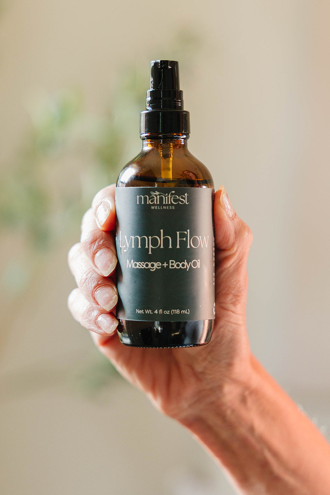 Lymph Flow Infused Herbal Massage &amp; Body Oil for Gentle Lymphatic Support