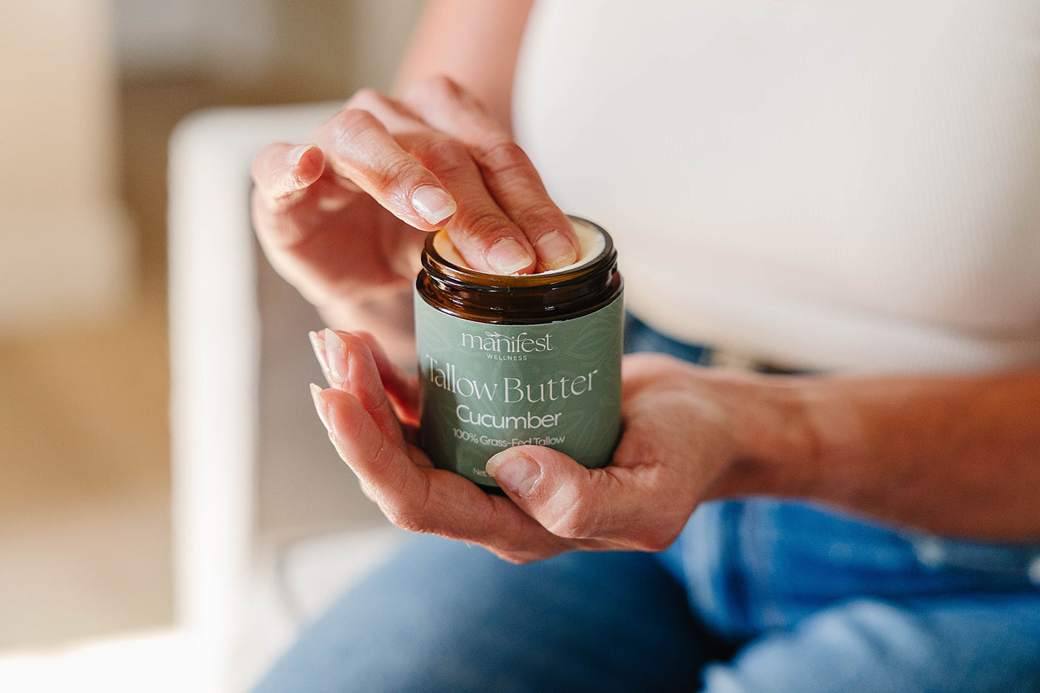 Cucumber Green Tea Tallow Butter | Pure Nourishment