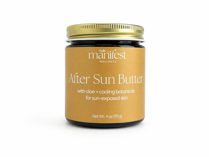 Jar of Manifest Wellness After Sun Butter on a white background