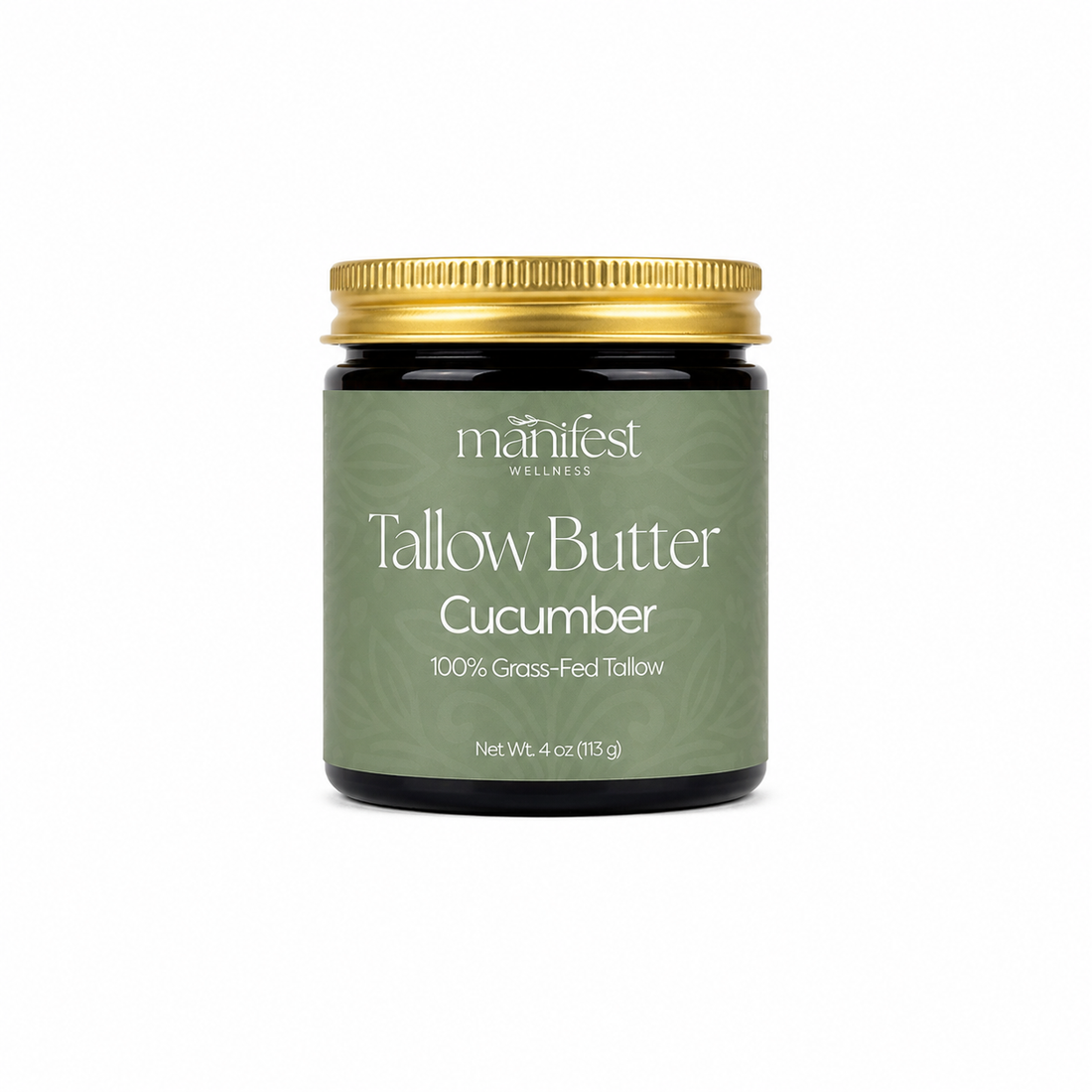 Cucumber Green Tea Grass-fed Tallow Butter