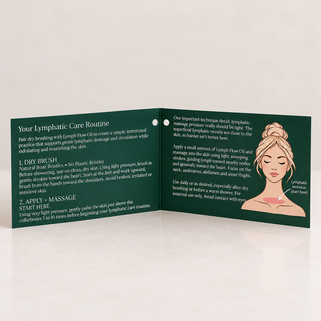 Lymphatic Care Set | Lymph Flow Oil + Natural Dry Brush