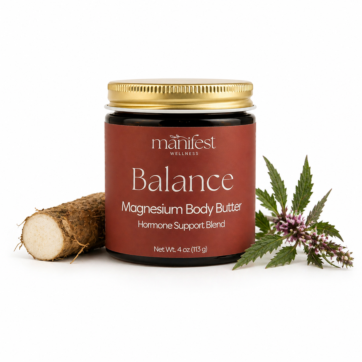 Magnesium Body Butter – Balance | Hormone Support with Wild Yam &amp; Motherwort