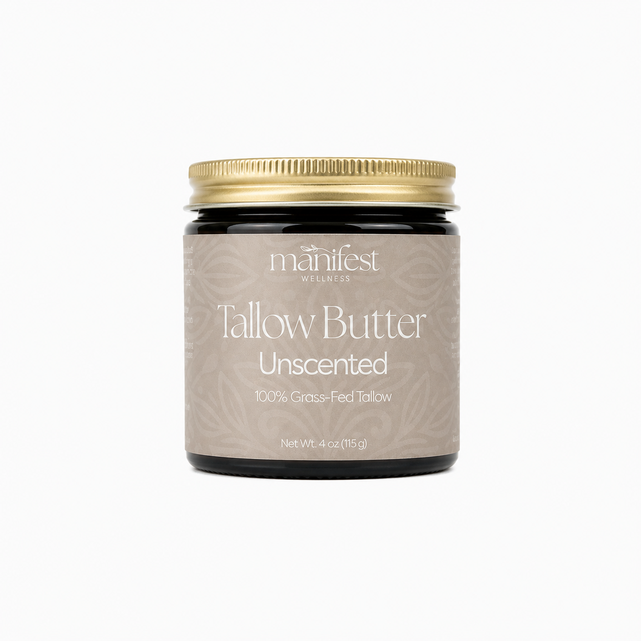 Unscented Grass-fed Tallow Butter