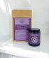 A DIY Elderberry Syrup Kit packaging and a jar of raw Florida Wildflower Honey displayed on a white surface.